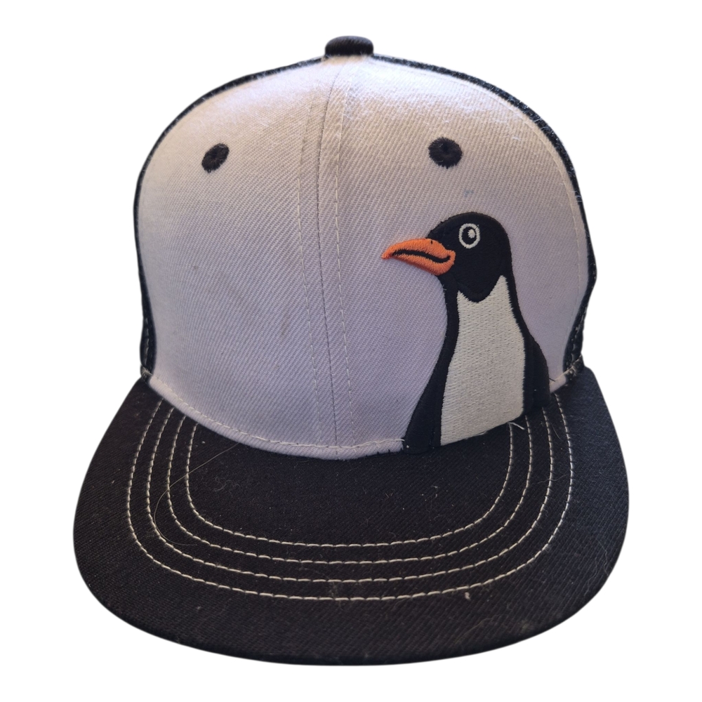 Obey Black and White Penguin Bird Cap